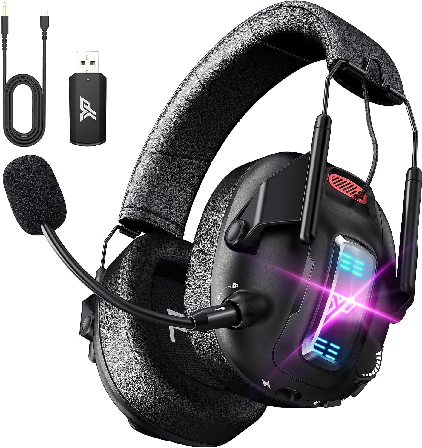 Audífonos Gamer Inalámbricos 100H Batería con Micrófono.