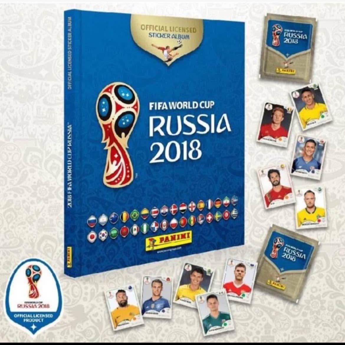 Álbum Panini Rusia 2018 Pasta Dura — Completo