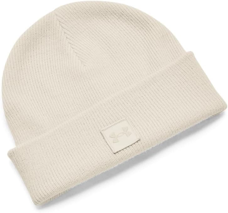 Gorro Under Armour Halftime — Blanco/Khaki (Unisex, Talla Única)